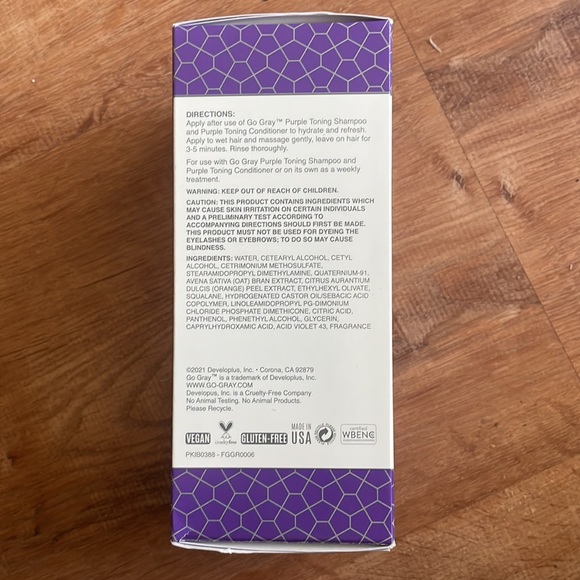 Go Gray Purple Toning Masque 4 packages - Picture 4 of 4